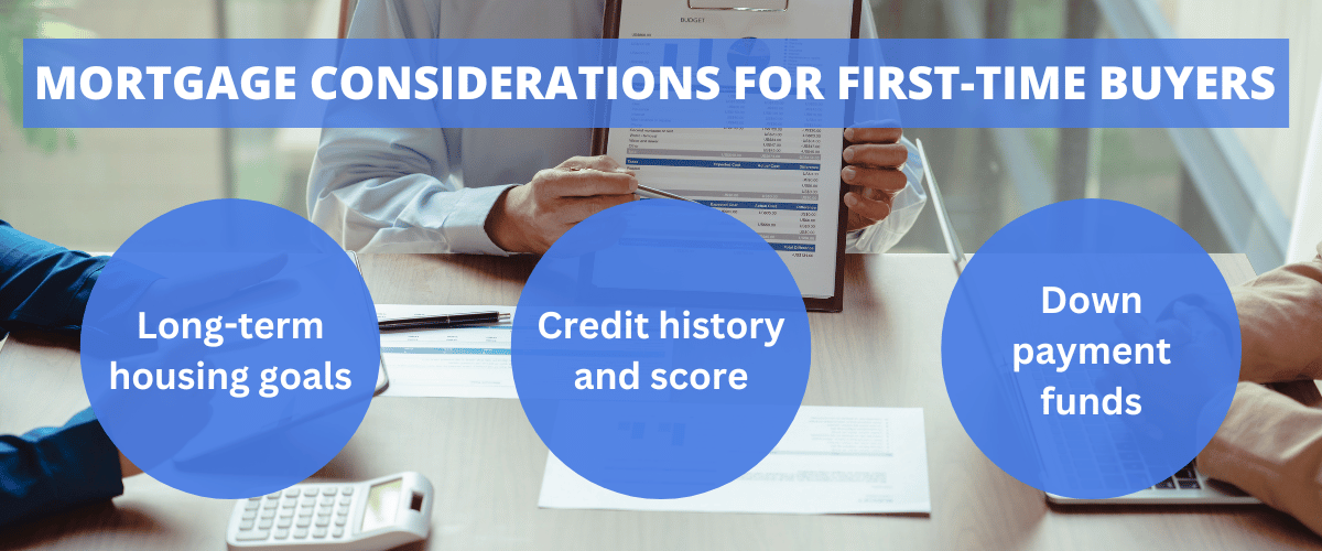 Mortgage considerations for first-time buyers