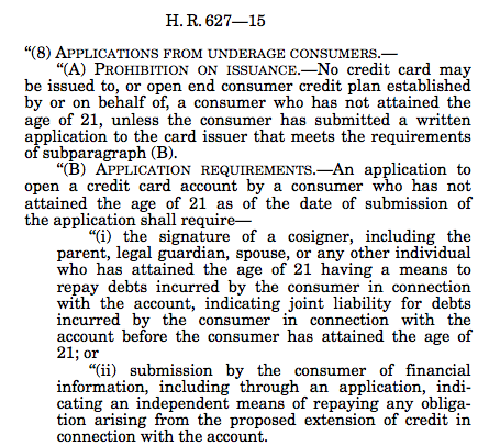 Section 301, Credit Card Act